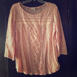 Peach women’s lucky brand shirt